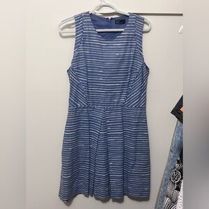 GAP Navy and White Striped Dress